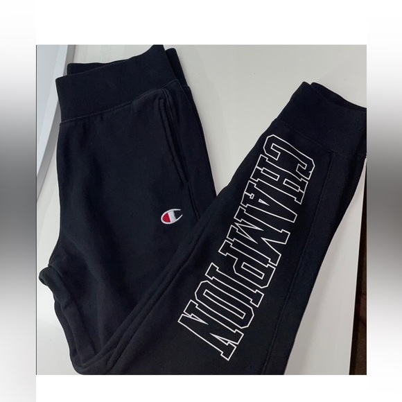 Champion Logo Sweatpants - Blac - Picture 3 of 6